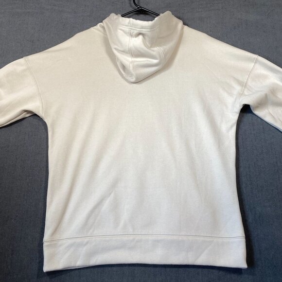 Lazypants Beige Hooded Sweatshirt Embroidered Detail Kangaroo Pocket Mens Size S - Picture 10 of 12